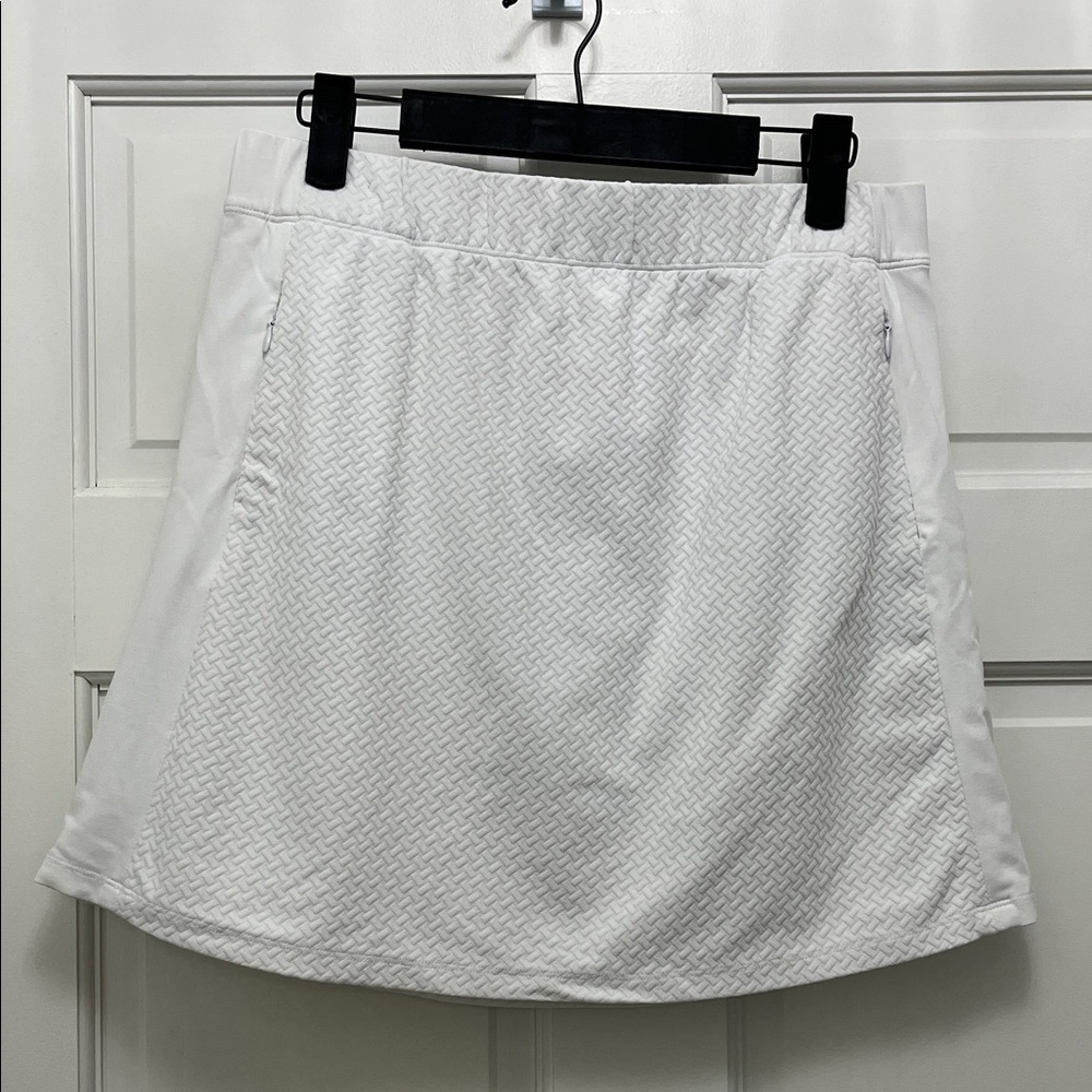 J. McLaughlin Catalina Cloth Weave Pattern Fabric Mini Skirt Skort - Size Small